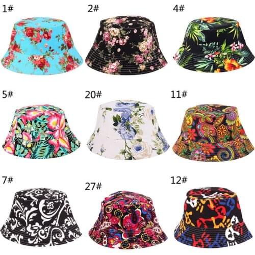 Sun Protetion for Men Women Floral Sun Hat Bucket Funny Summer Holiday Novelty Beach Outdoor Cap Fishing Hats