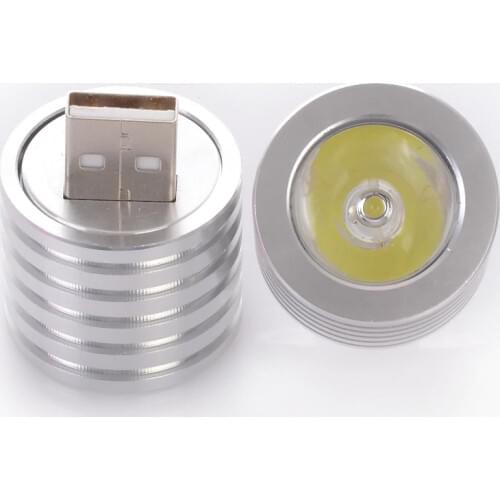 1PC Mini USB LED Portable Spotlight Bulb Mobile Power Flashlight TB Sale