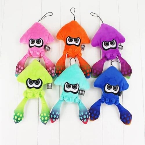 25cm 6styles Splatoon Inkling Squid Plush Toy Soft Stuffed Animals Doll Pendant Birthday Gifts For Children