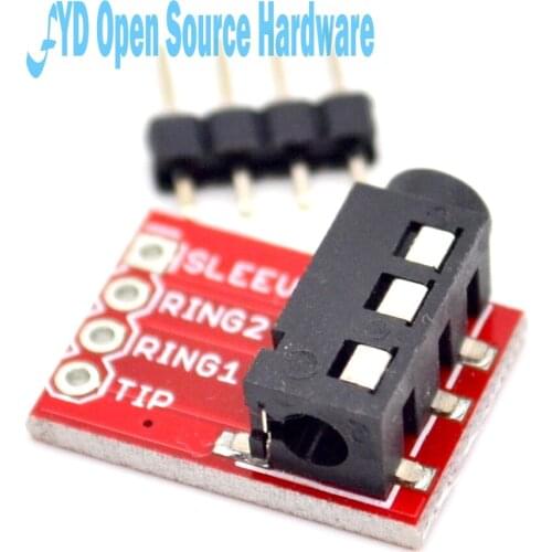 5pcs CJMCU-TRRS 3.5mm stereo headphone MP3 audio video microphone Block Interface Modules