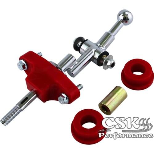 6 Speed Steel Short Shifter and Bushing Combo Fits For Subaru WRX STI 2004-2017 Red