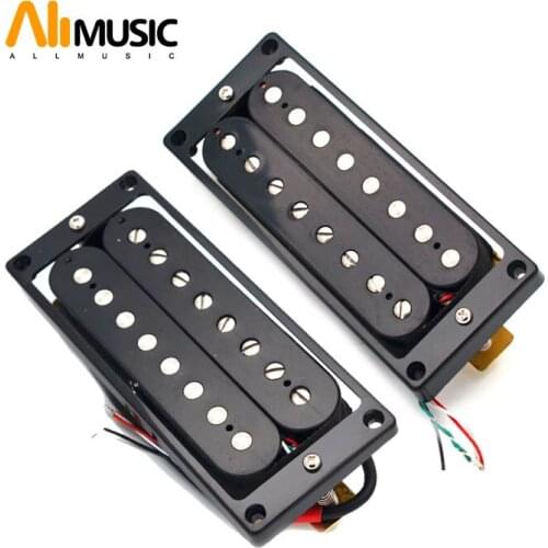 ALLMusic 8 String Humbucker Dual Coil Electric Guitar Pickups Black