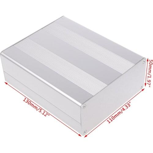 Aluminum Box Enclosure Case Project Electronic For PCB Board DIY 130x110x50mm Dropshipping