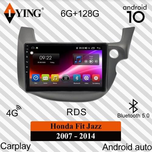 IYING For Honda Jazz GG 2008-2014 Fit GE GP GE 2007-2014 Car Radio Multimedia Video Navigation GPS Android 10 No 2din 2din dvd