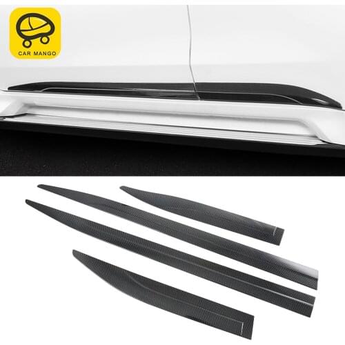 CarMango for Mitsubishi Pajero Sport 2020-2021 Car Accessories Door Side Sill Pad Trim Cover Sticker Frame Chrome Exterior Decor