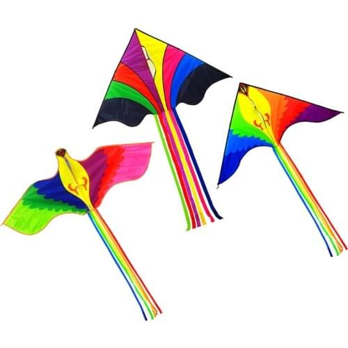 Huge Kite Colorful Recreational Activity Stable Delta-wing Design Easy Fly for Kids and Beginners Enjoy Summer Time M15