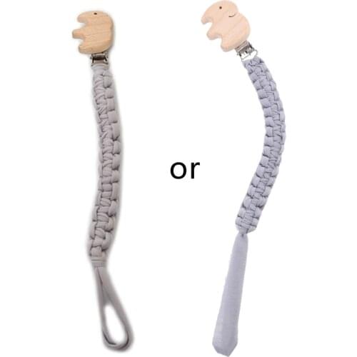 Baby Pacifier Clip Chain for Soothers Cotton Linen Soother Dummy Holder Leash Strap Nipple Holder Infant Feeding