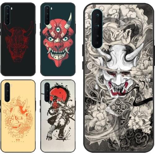 Oni Hannya Mask Case For OnePlus Nord 7T 7 8 Pro For Realme 6 7 Pro C3 XT X2 X7 OPPO Reno4 Pro Coque