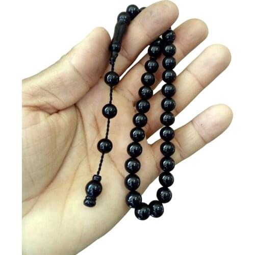 Rosary Stone Rosary Precious Stone Bead Muslim 9 mm Hand Bead Black Bead
