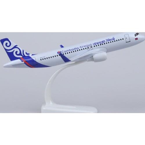 20CM 1:400 A320-200 model A320 Cambodia airways airline with base alloy aircraft plane collectible display model collection
