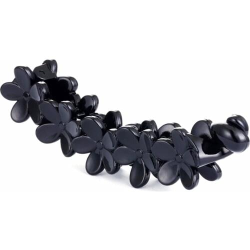 Korean High Quality Fashion Flower Acrylic Barrettes Hair Clips Girls Hairpins for Hair Women Free Shipping Wholesale FZ32