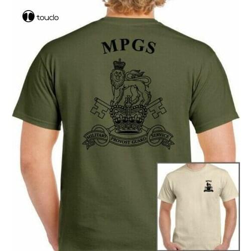 Mpgs T-Shirt Military Provost Guard Service British Army Tee Top Cap Badge Beret
