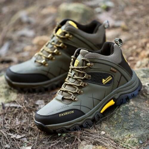Men Work Boots Casual Sneakers Winter Boots Ankle Man Hiking Boot Waterproof Male Outdoor Shoes Plus Size 39-47 zapatos hombre