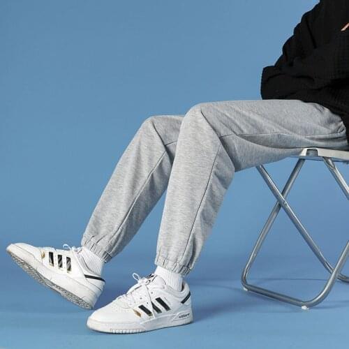 2021 autumn and winter new fashion all-match trousers tide brand sports pants casual nine-point pants neutral wind