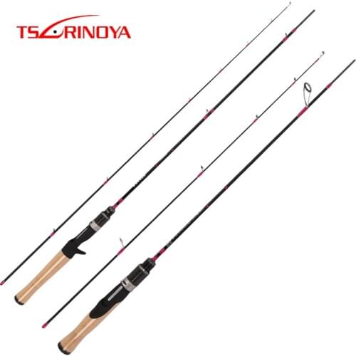 TSURINOYA CLEVER 1.19m 1.57m 1.6m UL/L Spinning Rod Casting Rod Lure Baitcasting Fishing Rod FUJI Accessories Pesca Peche Olta