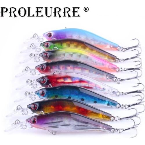 1Pcs Minnow Fishing Lures Laser Hard Artificial Bait 3D Eyes 6cm 8g Fishing Wobblers Crankbait Minnows Pesca 0-2M Fishing tackle