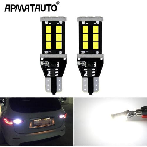 2pcs T15 led 921 W16W LED Bulb Car Backup Reverse Lights For Infiniti G25 QX50/60 M37 M25L FX50 JX35 EX37 EX25 FX37 FX35 G37