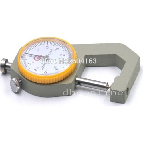 2 Pcs Thickness Gauge Meter Tester 0-20mm Sheet Pointed head Leather Tools