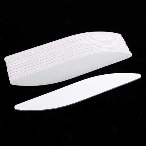 Pack Of 10 Professional Files Wing (nail File) White, Grit 100/180