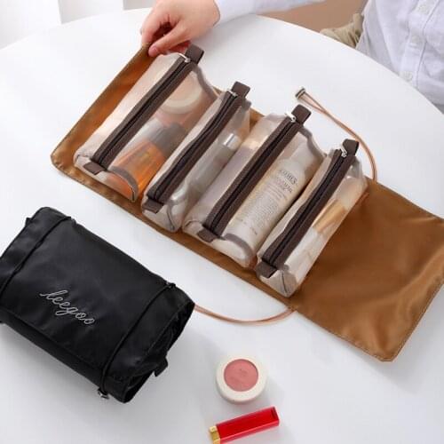 Large Capacity Four-In-One Cosmetic Portable Travel Waterproof Moistureproof Washing Storage Bag Embroidered Stylish Atmospheric