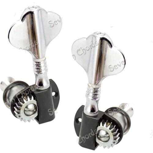 2R2L Chrome Bass Guitar Tuning Pegs Machine Heads Tuners High Quality