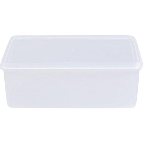 3.3L Single Layer Plastic Crisper Rectangular Transparent Storage Box Dry Food Storage Container With Lid For Home Kitchen Bar