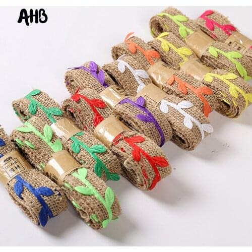 30mm Hemp Ribbon Flower Wrapping Packaging Gift Ribbon DIY Florist Bouquet Hemp Rope For Gift Boxes Decor Materials 2M/roll