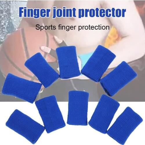 5pcs Finger Knuckles Protectors Finger Protection Sheath Sleeve Brace for Basketball Sports SAL99