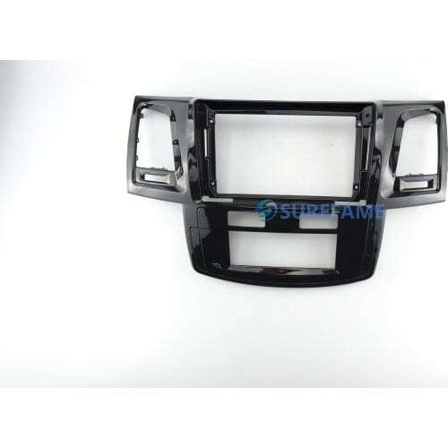 9 inch Car Fascia Radio Panel for 2005-2010 TOYOTA Hilux, Vigo, Fortuner (Auto A/C) Dash Kit Adapter Facia Console Plate Trim