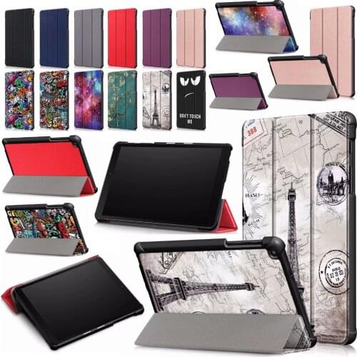 Funda Capa For Samsung Galaxy Tab A 8.0 2019 S-Pen SM-P200 SM-P205 8 inch Tablet Coque Cover Case Light&Slim&3-Folder&Magnetic