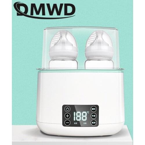 DMWD Electric Baby Bobttle Warmers Intelligent 4 in 1 Milk Heater Egg Cooker Food Heating Newborn Baby Feeding Food Cooker 220V