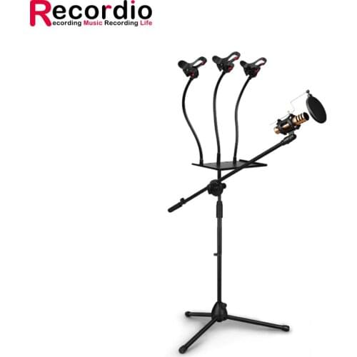 GAZ-104A ProfessionalTripod adjustable studio microphone stand accessories for brocasting