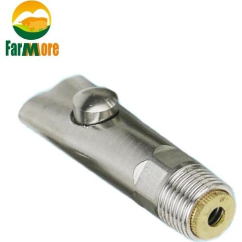 2.36/3.14 Inch Nipple Drinkers Pig Stainless Steel Water Nipple Automatic Piggy Waterer Drinker Livestock Supplies Farm Tool