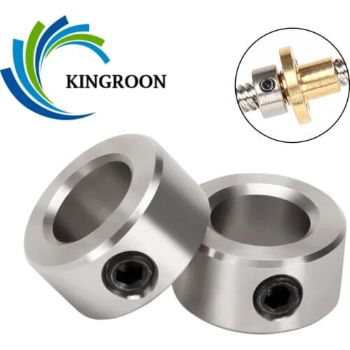 KINGROON 5pcs Openbuilds Lock Collar T8 Lead Screw Lock Screw Lock Ring Lock Block 8mm Isolation Column 3D Printer Parts