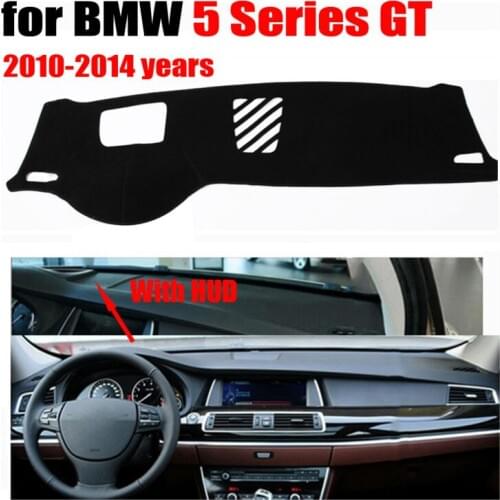 RKAC Car dashboard covers for BMW 5 Series GT High configuration 2010-2014 Left hand drive dashmat pad dash auto accessories
