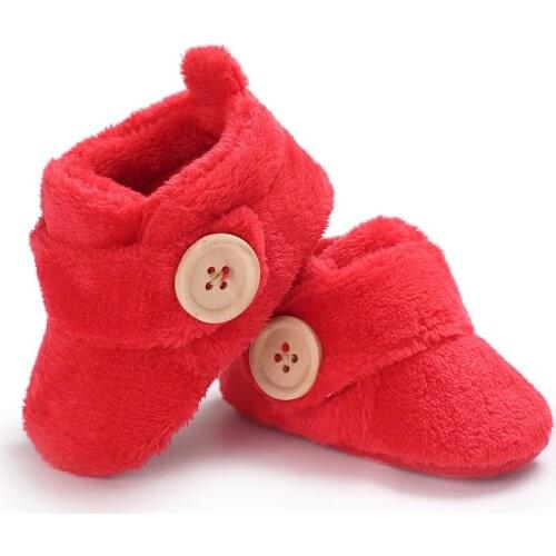 Lovely Warm Design Baby Girls Boys Toddler First Walkers Baby Shoes Soft Slippers Cute Shoes Winter Non-Slip Baby Warm Shoes