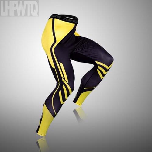 Mens Running Sports Pants Gym Running Leggings Male Joggings Elastic Compressions Sweatpant Football Basketball Trousers