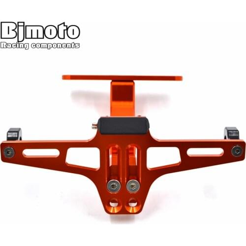 NEW Motorcycle License Number Plate Holder Mount Bracket Hanger Registration Holder For d uke 125 200 390 690 exc Sport Bike