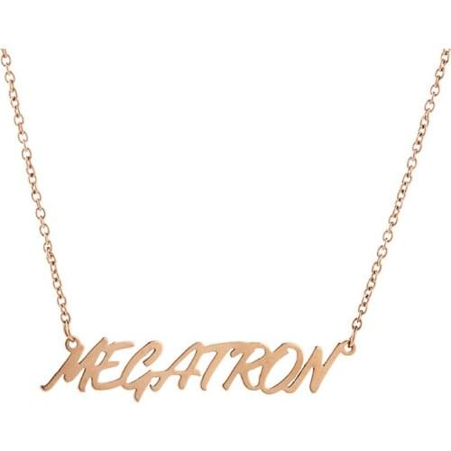 New Fashion Uppercase Pendant Jewelry Custom Name Necklace Customized Personalized Stainless Steel Necklace Jewelry