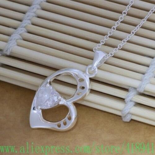 Silver Plated Necklace Silver Plated fashion jewelry pendant /aznajqua agiaixpa AN063