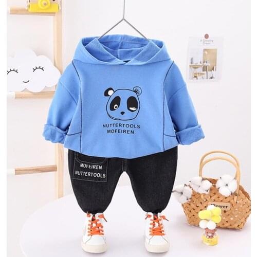 Girl Casual Clothes Sweater Trousers Suit Toddler 0-5 Years Infant Boys Children Two Piece Pullover Outerwear Jeans Outfit Set