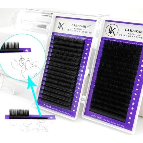 LAKANAKU 8-18mm Classic Individual Eyelash Extension Mink Lashes Extension Volume Mega Eyelashes Supplies for Beauty Makeup