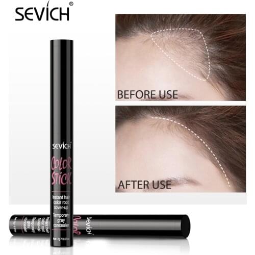 Sevich New Hair Shadow Powder 2g Root Cover Up Stick Hairline Edge Control Powder Filling Hair Line Concealer loss Powder Pen