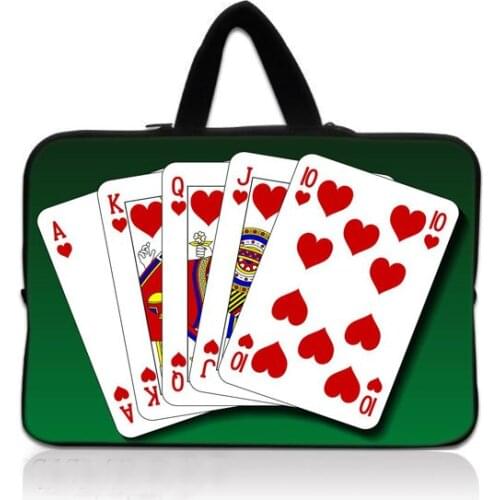 Play Cards Laptop Bag For Macbook Air 13 Case Laptop Sleeve 15.6 Notebook Bag 14 15 Inch handleBag For Dell HP Lenovo Asus Acer