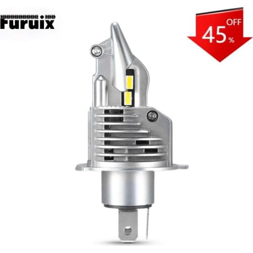 LED H4 Motorcycle Headlight Bulb 6500K LED Light High Beam + Low Beam H4 LED Bulb Replacement Lamp for Auto 12V 24V