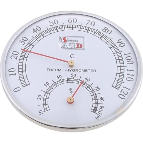 M4YC Sauna Thermometer metal Case Steam Sauna Room Thermometer Hygrometer Bath And Sauna Indoor Outdoor Used