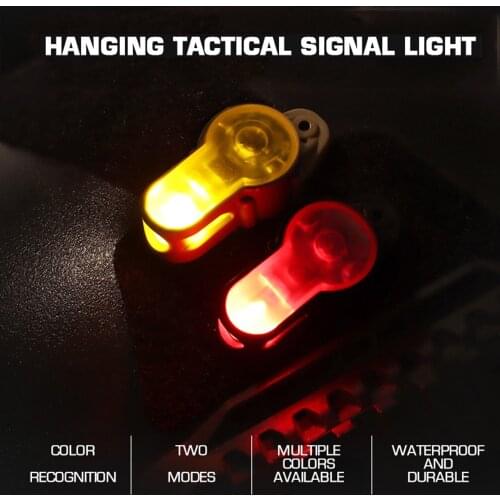 Outdoor Tactical Rescue Signal Light Helmet Safety Strobe Light Survival Lamp Waterproof Military Molle Hunting Vest LED Light