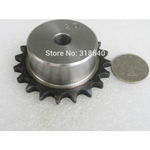 06B 20T 20Teeth Pitch 9.525mm 3/8" Bore not larger than 12.3mm Industry Transmission Drive gear Single Sprocket mechanical parts