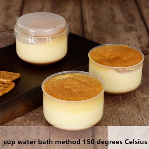 10pcs Net red 120ml small baking cups birthday party favors boxes packaging ice cream pudding jelly yogurt dessert cup with lid