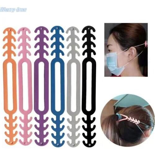 10pcs TPR Adjustable Anti-slip Face Mask Ear Hook Earache Prevention Extender
